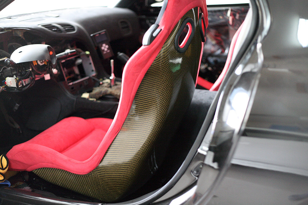 MAZDA FD3S RX-7 RZ SPIRIT R RECARO CARBON SIDE SEAT COVER PROTECT NEW LEFT SIDE 